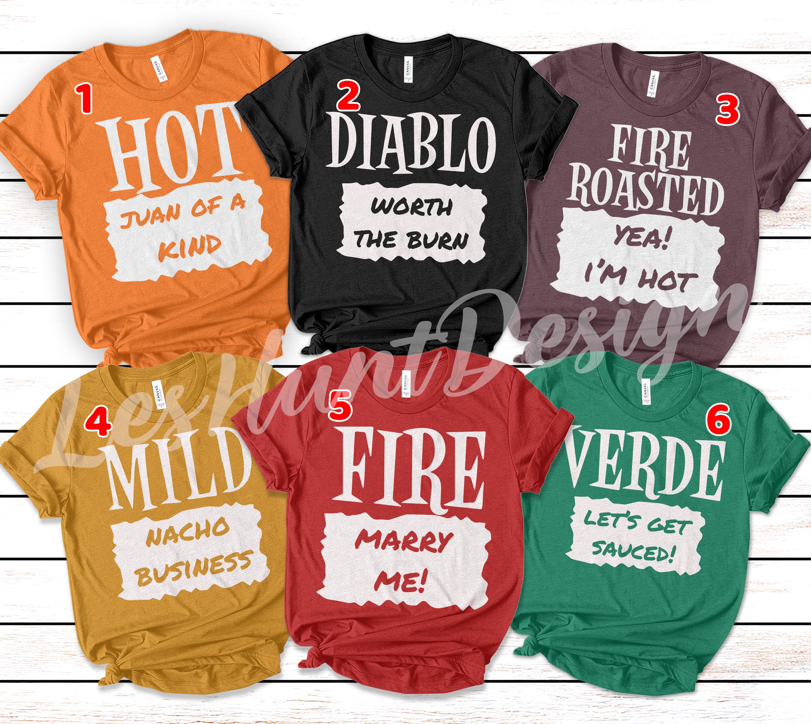 Hot Sauce Shirt, Group Halloween Costume, Matching Family Halloween S…