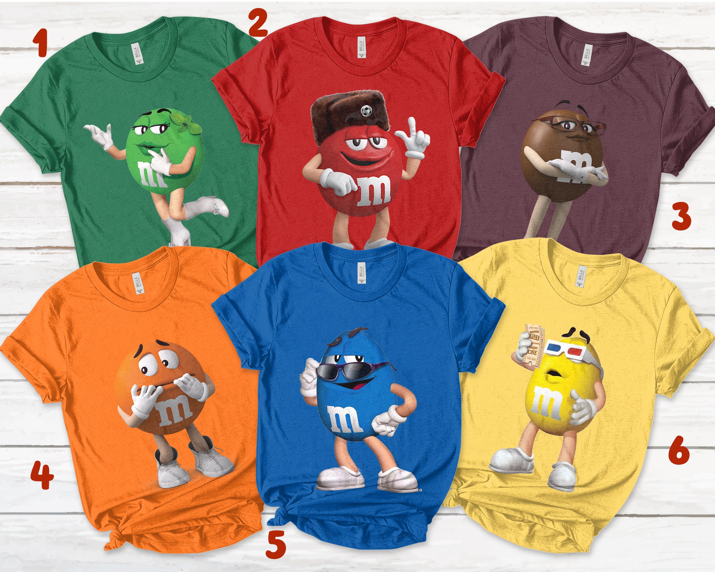 Matching Costume Shirt, M and M T Shirt Group Family,M&M T-Shirt,M an…