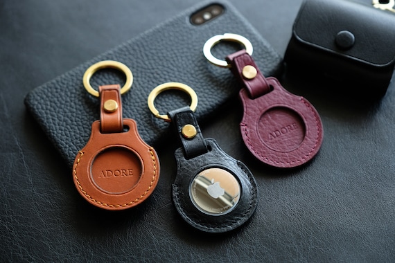 AirTag Leather Case/ AirTag Key Ring AirTag Holder Personalized