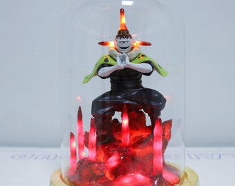 Ninjutsu fighting, Japanese anime, clepsydra, computer desktop ornaments, lava night lamp, handmade night lamp, unique gift for anime fans