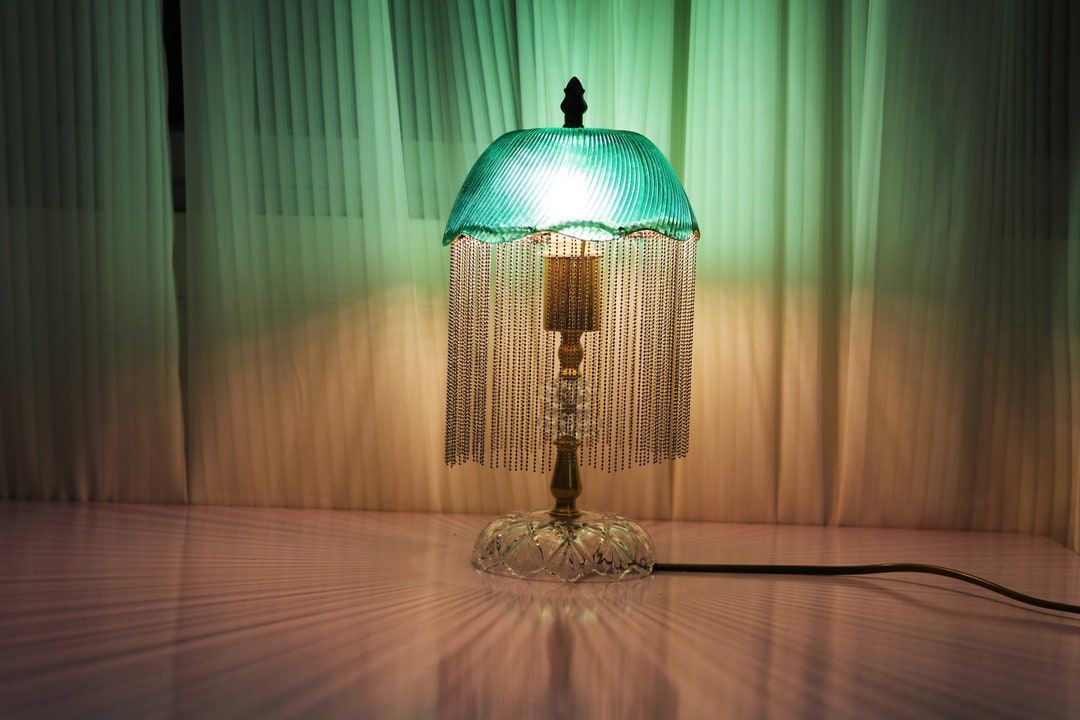 Retro Table Lamp Emerald Nostalgic Retro Tassel Table Lamp Retro Tassel