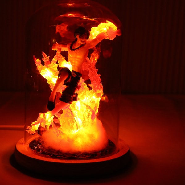 One Piece/Fire Fist Ace/Anime Figure Night Light/Flame Light/Anime Gifts/Handmade Gifts/Christmas Gifts