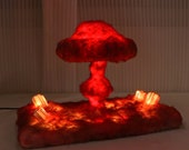 Mushroom cloud, nuclear weapon explosion, handmade nuclear bomb lamp, bomb lamp, handmade gift, Christmas gift