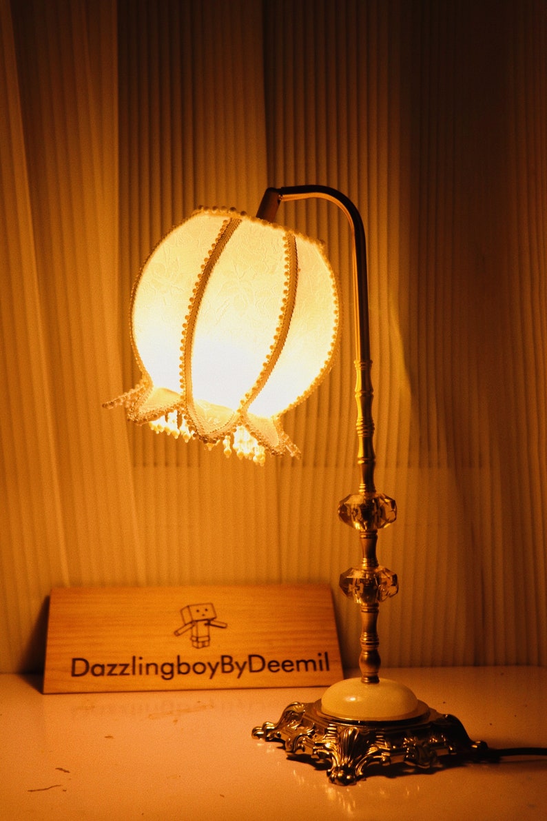 Lily of the Valley Lily of the Valley Tall Table Lamp Etsy