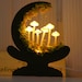 Old Ornaments Moon Ornaments Retro Moon Mushroom Lamp Personality Mushroom Lamp Night Lamp Led Fairy Lamp Table Lamp 