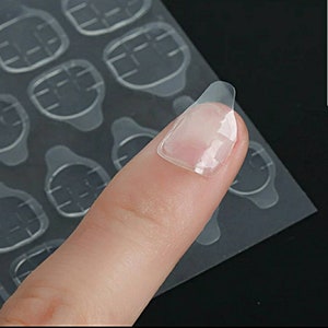 Double-sided false nail adhesive