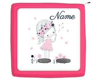 Toniebox protective film with name customizable | Girl with flowers