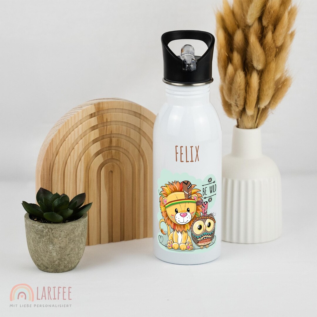 Amazing Items Personalized 40 Oz Insulated Water Bottle - Custom Name Stainless Steel With Straw Lid & Rotating Handle (Fire Red) - View #10