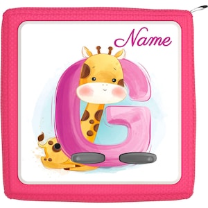 Toniebox Schutzfolie mit Namen personalisierbar | Giraffe mit Buchstabe G