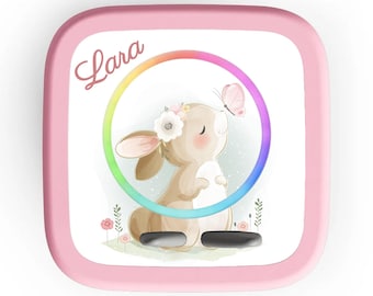 Toniebox 2 Schutzfolie (neue Toniebox 2) mit Name personalisierbar | Hase & Schmetterling