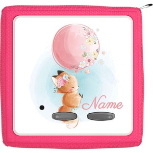 Toniebox protective film with name customizable | Fox on the balloon