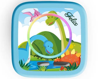 Toniebox 2 protective film (new Toniebox 2) customizable with name | Dinosaur landscape