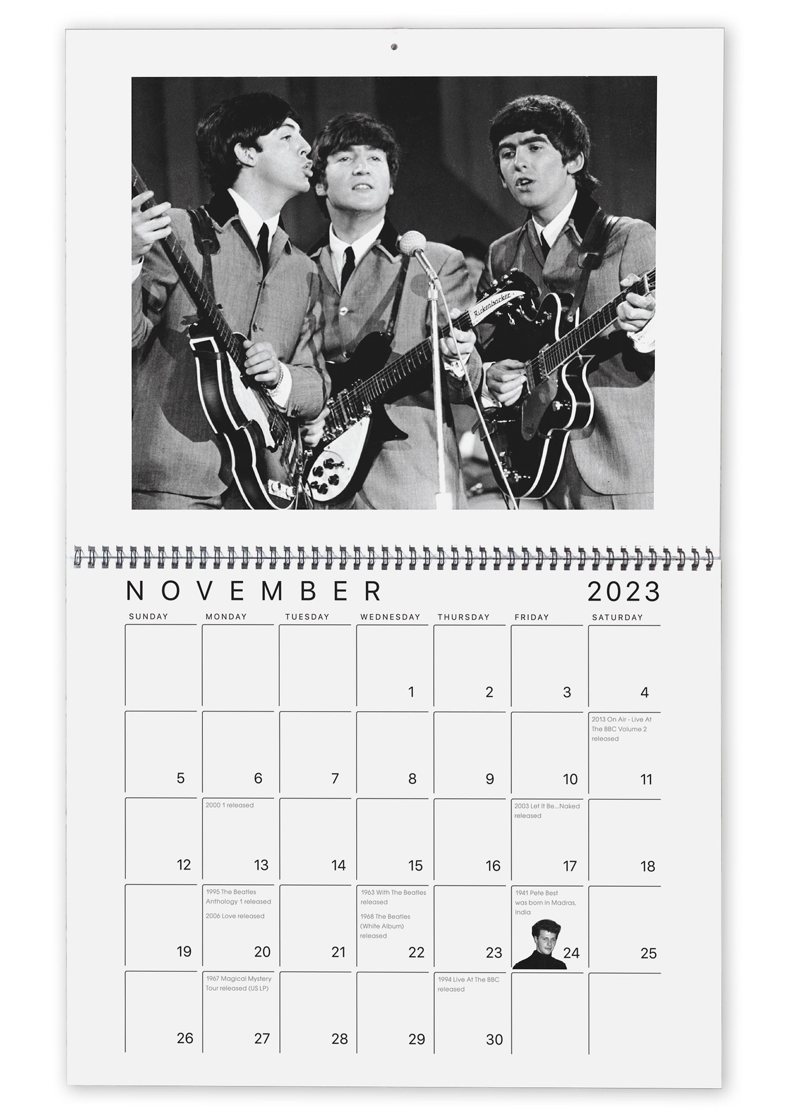 The Beatles 2024 Wall Photo Calendar Etsy