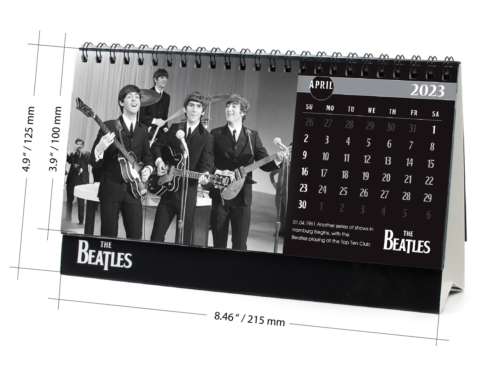 The Beatles 2023 Desktop Calendar Black/white Etsy