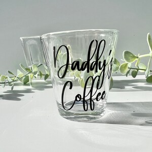 Espresso Cup Glass Espresso Cup Coffee Cup Espresso Coffee Quotes Funny Mugs Funny Cups Personalised Coffee Cup Fathers Day Gifts for Dad