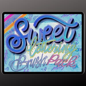 VC Sweet Lettering Pack - Procreate Brushes | Hand-lettering | Lettering
