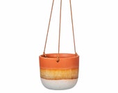 Glazed Orange Mojave Hanging Planter