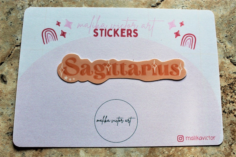 Sagittarius Zodiac Horoscope Astrology sticker Planner sticker, bullet journal sticker, laptop sticker, cute stickers, bujo stickers image 4