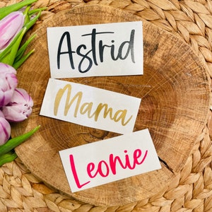 Name stickers - glass stickers - stickers for glasses - place cards - labels - organization - different colors -