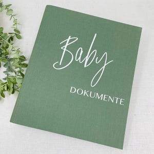 Leinenordner zur Geburt - für die wichtigen Unterlagen oder die schönen Erinnerungen zum Baby