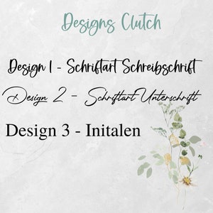 AUSVERKAUF Clutch rosa Handtasche personalisiert mit Namen und Herz oder Initialen, 3 Designs zur Auswahl Schriftfarbe wählbar Bild 7