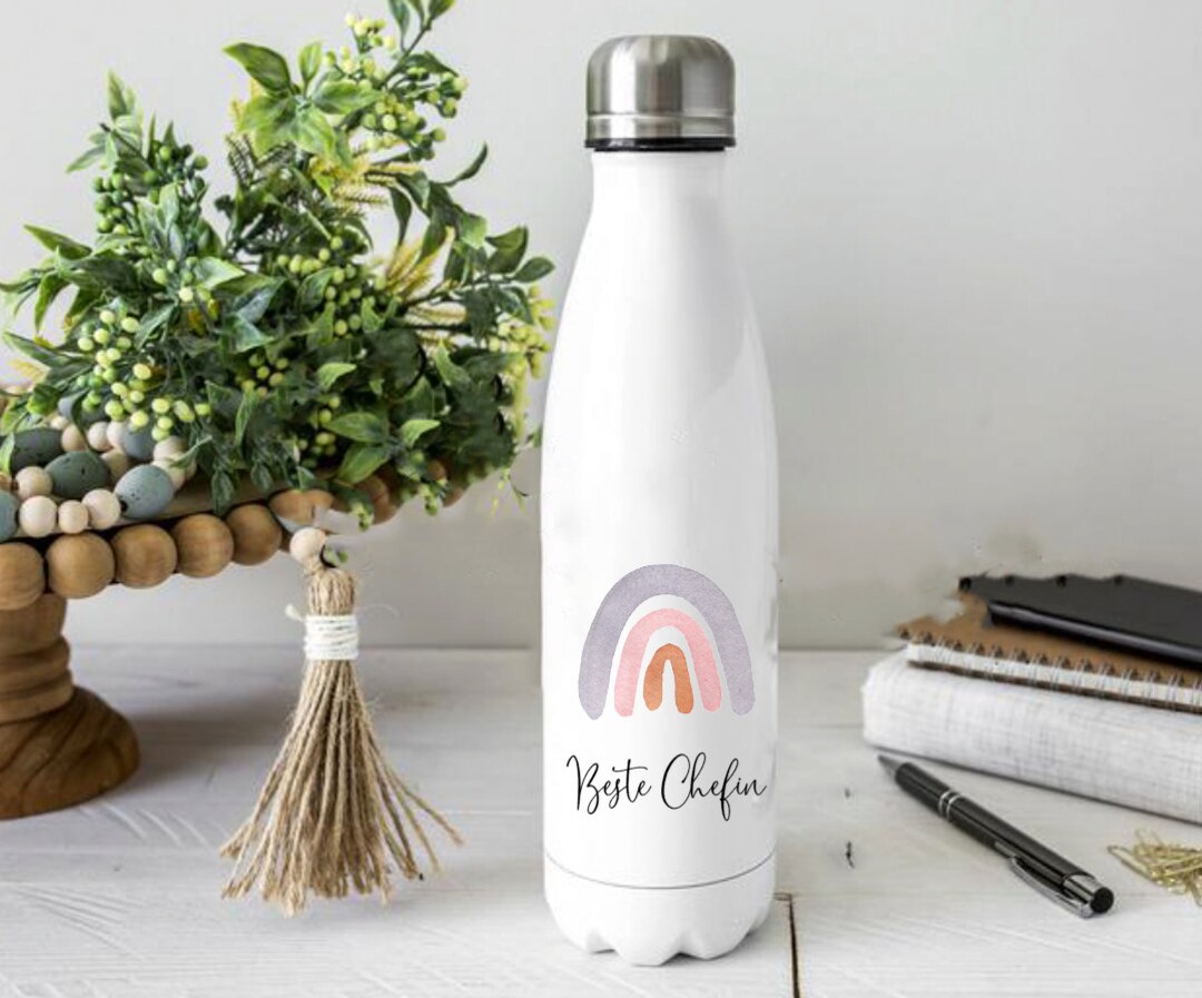 Roshtia Aluminium-Wasserflaschen 10er-Set – 500 Ml, Mit Motivierenden Sprüchen, Auslaufsicher & Wiederverwendbar – Perfektes Dankeschön-Geschenk Für Lehrer, Kollegen & Schüler