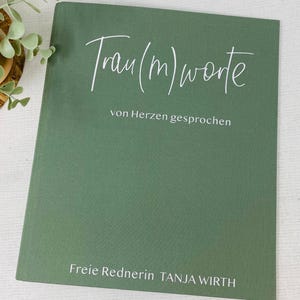 Ordner aus Leinen - für die Traurede oder die schönen Erinnerungen zur Hochzeit