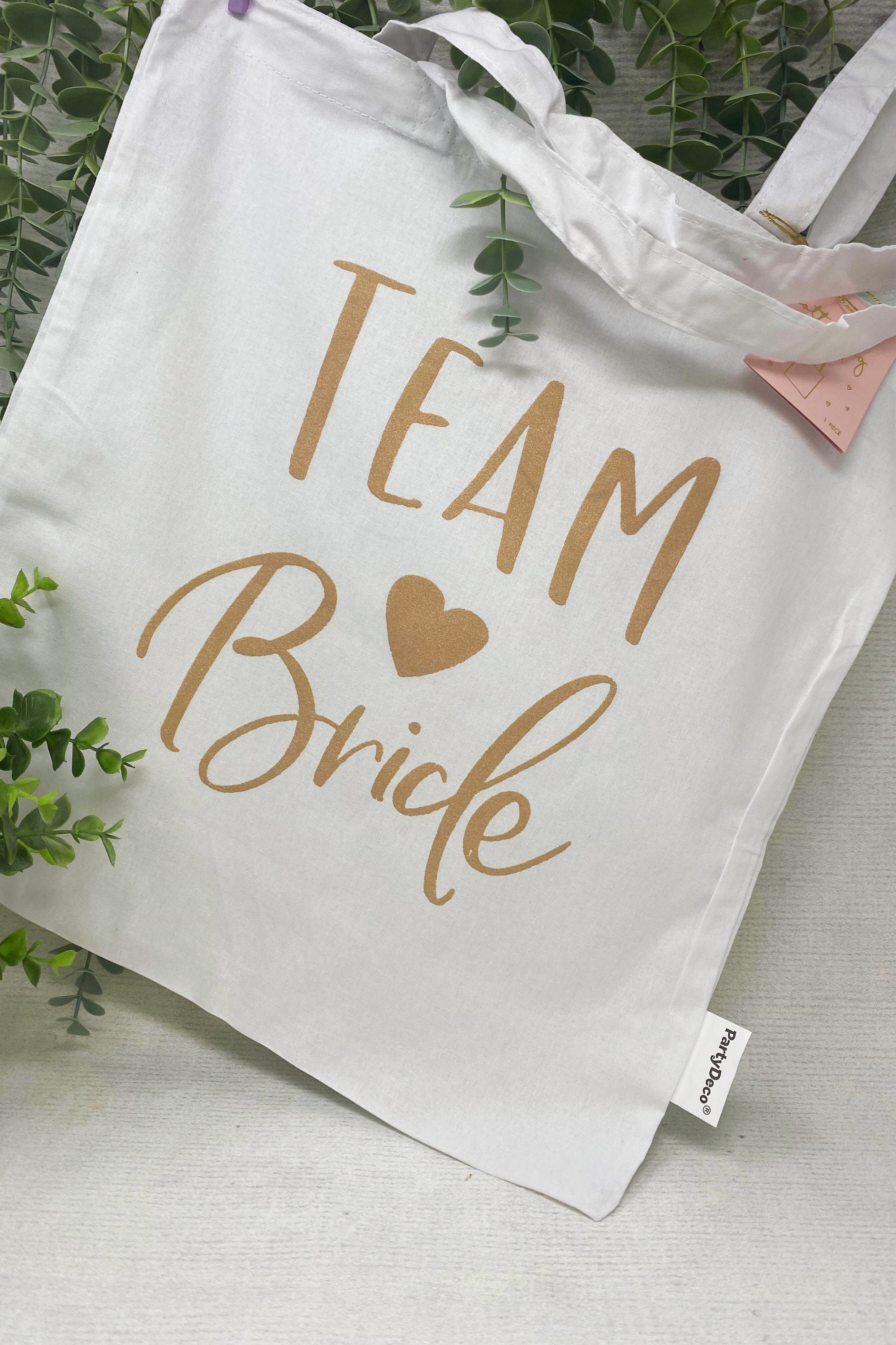 Bolsas De Algodón Premium Para Damas De Honor - Despedida De Soltera O Regalo Para Novia - Tamaño 35x40 Cm - Diseño Elegante Con Letras Y Flores