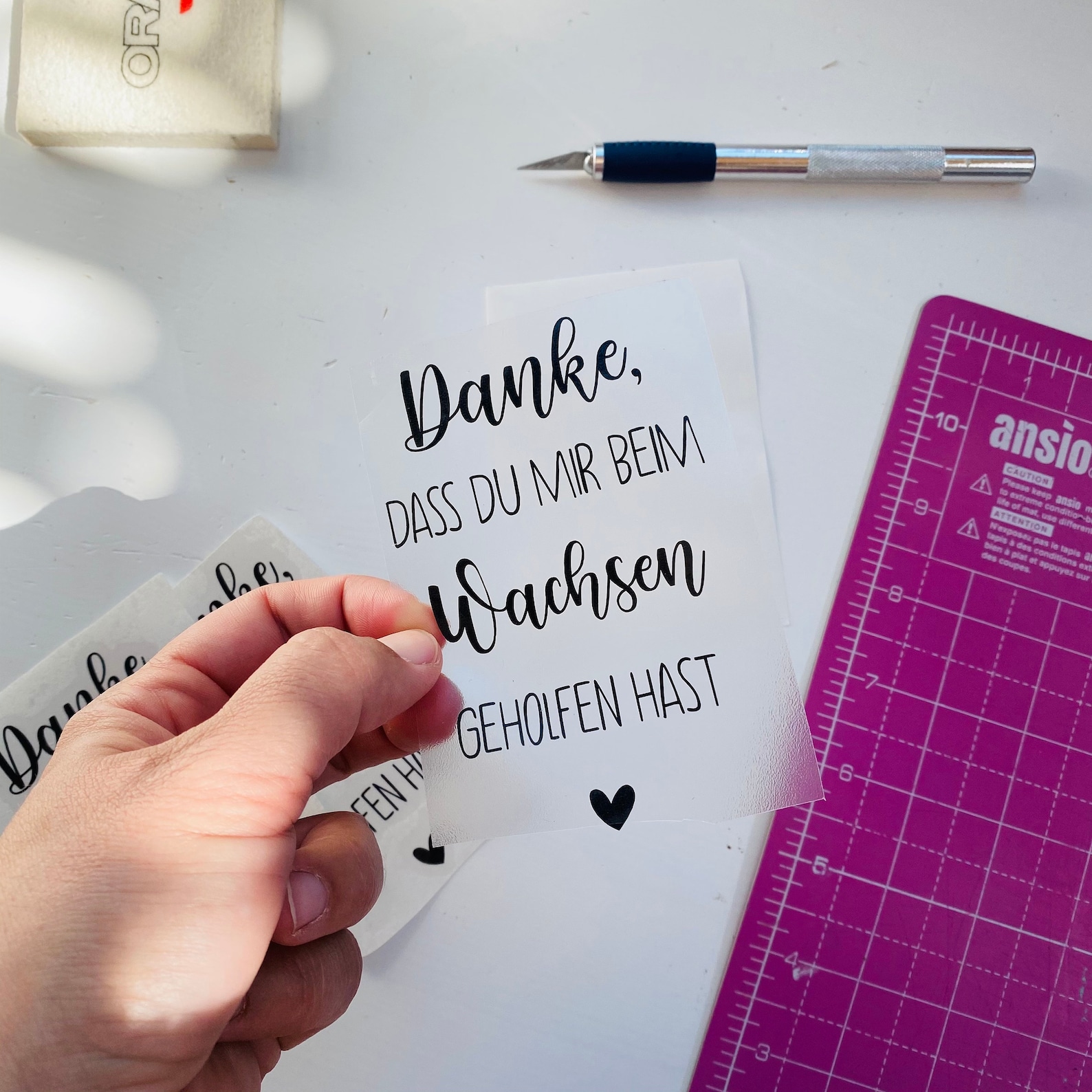 Danke dass du mir beim Wachsen geholfen hast Aufkleber für Etsy Danke dass du mir beim Wachsen geholfen hast Aufkleber für Etsy