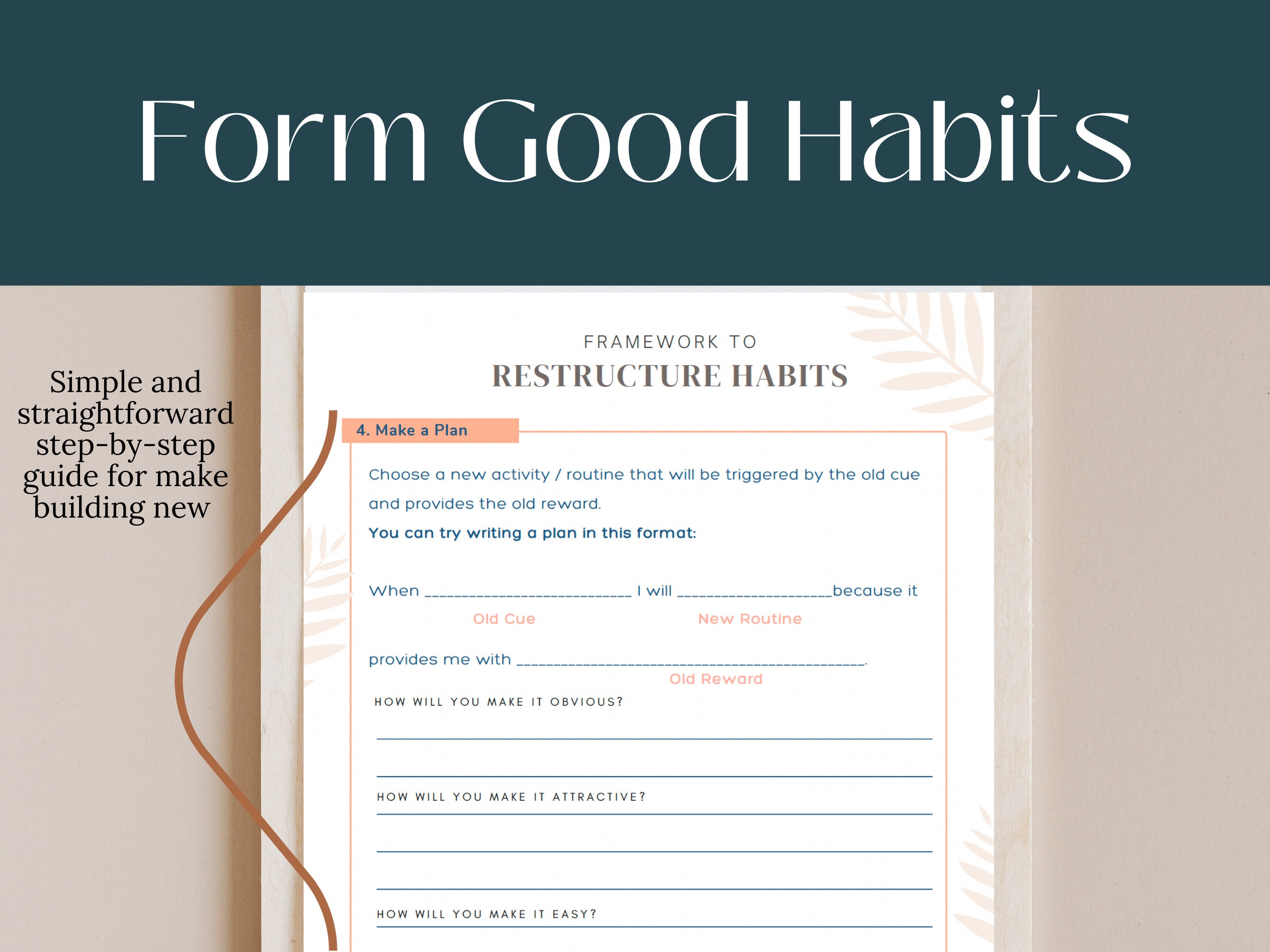 Atomic Habits Workbook Template | Editable Habit Tracker | Atomic ...