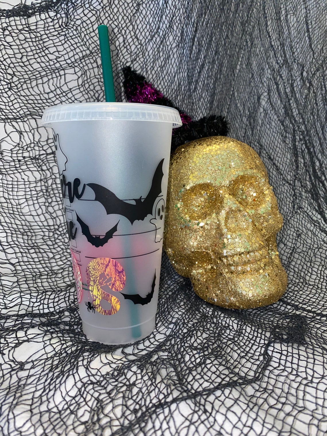 Halloween Starbucks Cups Halloween Halloween Cups Spooky Etsy España
