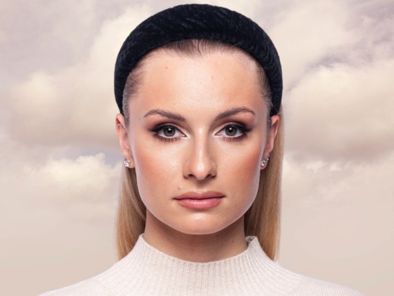 Black Real Astrakhan Fur Headband,luxury Fashion Soft  display picture 2