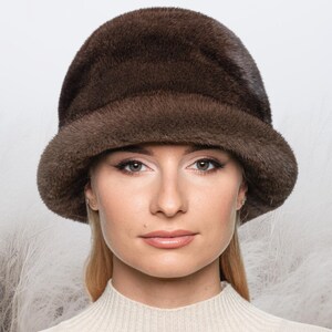 Vintage Womens White Mink Hat - Etsy display picture 1