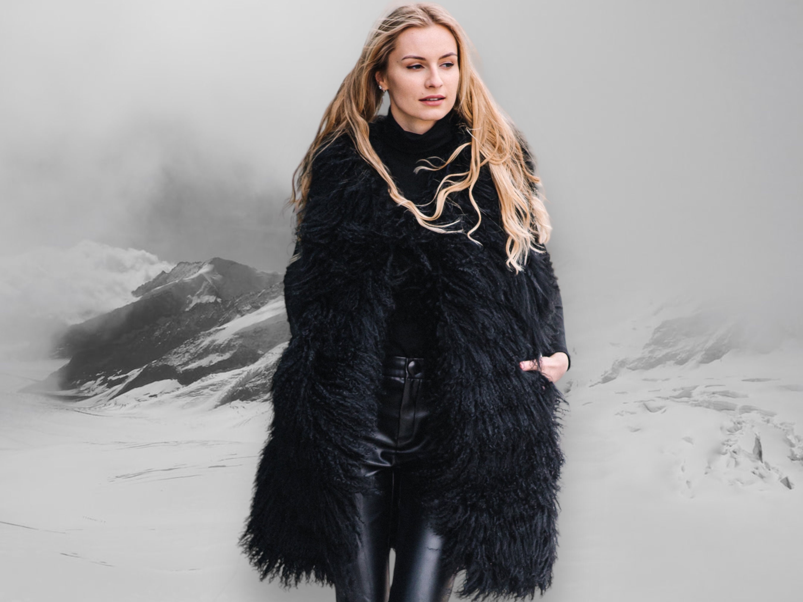 Gilet en fausse fourrure de Zara
