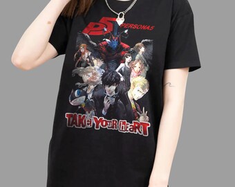 Persona 5 Sakura Futaba Mans Plus Size Short Sleeve T Shirts Cotton Printed Tee XXL to 6XL Persona 5 Sakura Futaba Mans Plus Size Short Sleeve T Shirts Cotton Printed Tee XXL to 6XL