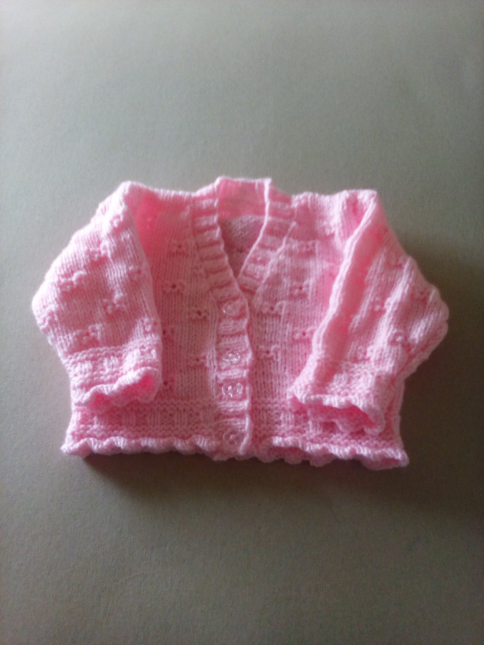 Pink baby cardigan Etsy