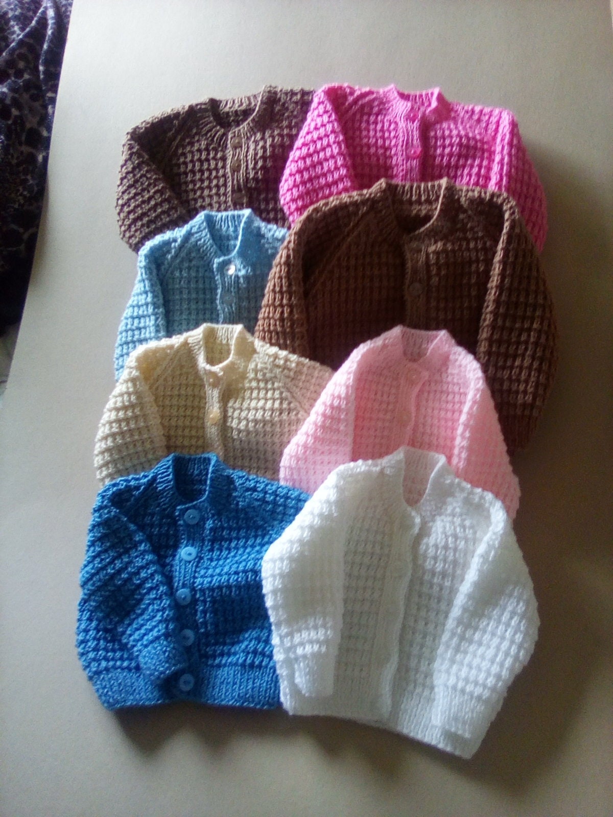 Hand knitted baby cardigans Etsy