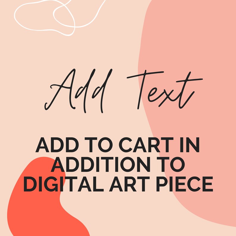 Add Text Adding Words Or Phrase Into Digital Art Piece Etsy