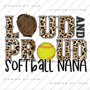 Softball Nana PNG, Download del disegno a sublimazione di Softball Nana