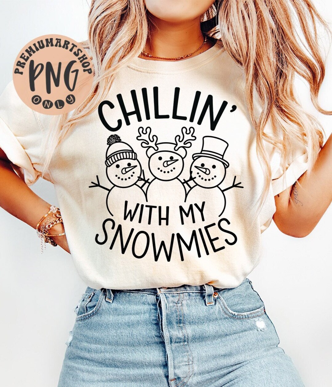 Chilling With My Snowmies Png, Funny Snowman Png, Funny Christmas Png ...