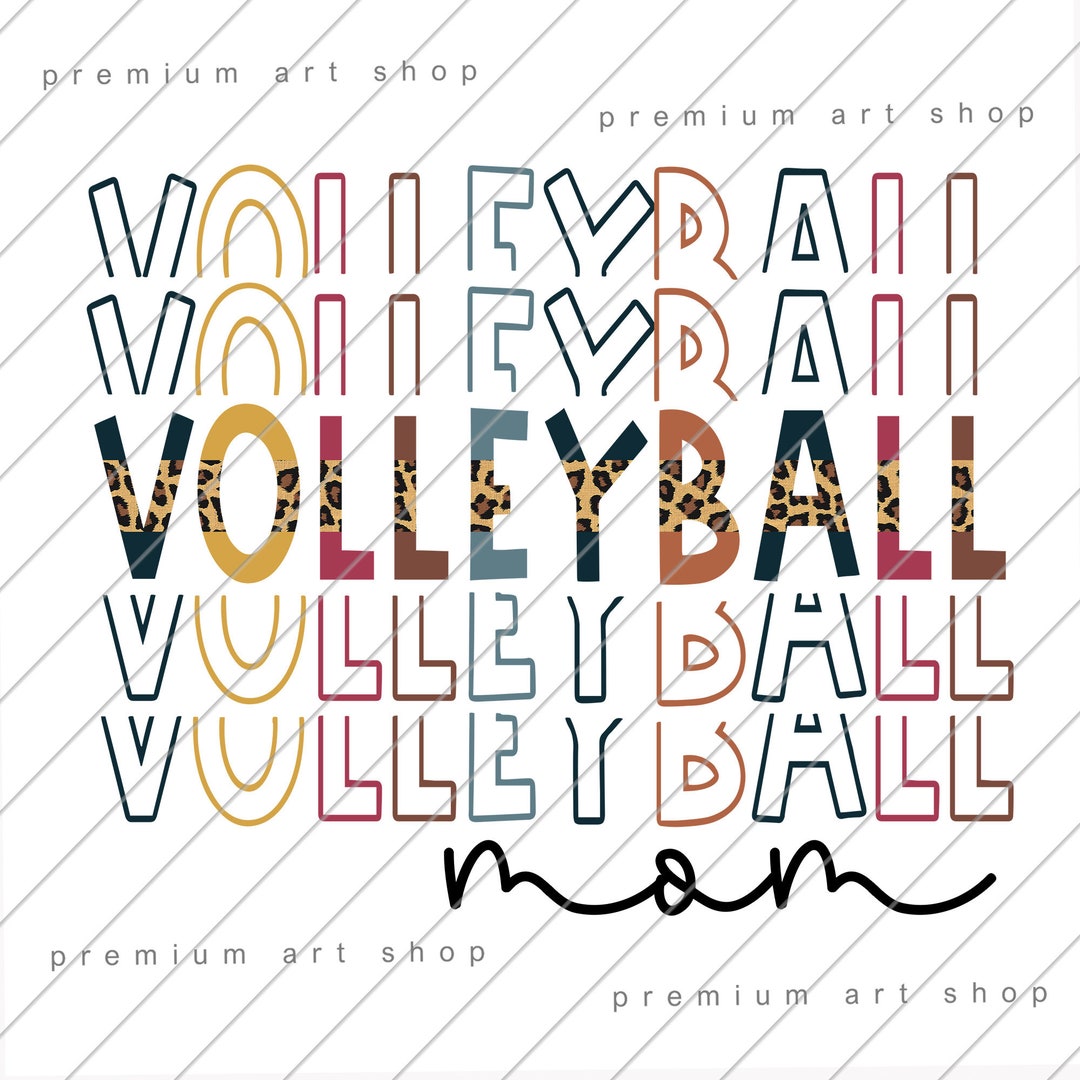 Volleyball Mom PNG, Volleyball Mom Sublimation Design Download, Gift