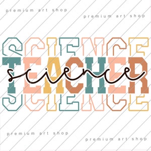 Science Teacher Boho PNG, Science Teacher Back to School Sublimation Design Download, Science Teacher Life PNG, Science, School