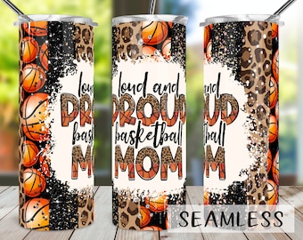 Basketball Mom Tumbler Design: Loud & Proud PNG (Digital Download)