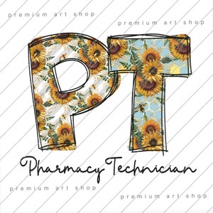 Pharmacy Tech PNG, Pharmacy Tech Sublimation Design Download, Phamacy Technician PNG, PT, Occupation