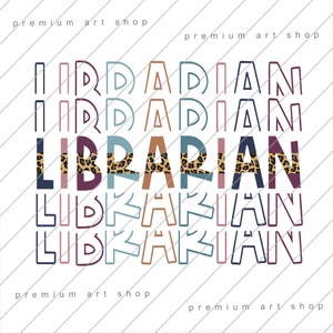 Librarian PNG, Back to School Sublimation Design Download, School Librarian, Teacher PNG, School Book, Virtual Teacher, Library Squad