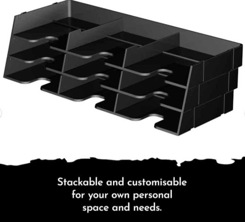 Stackable Ink Pad Storage Spectrum Noir Ink Pad Storage System - Holds 18 Inkpads, Fully ...