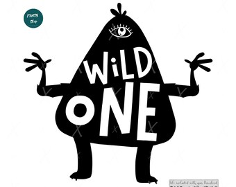 Wilde eine SVG-Datei für Cricut, Familie Monster Kinder T-Shirt Svg, wilde Dinge SVG, Monster Svg, wild Sache Printables, Silhouette Cameo Schaltung