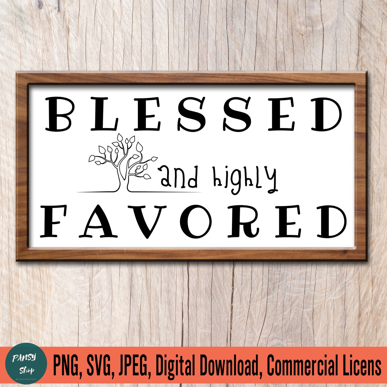 Blessed And Highly Favored Svg Download Positive Quote Inspiration blessed-highly-favored-christian-faith-typography-stock-vector-royalty