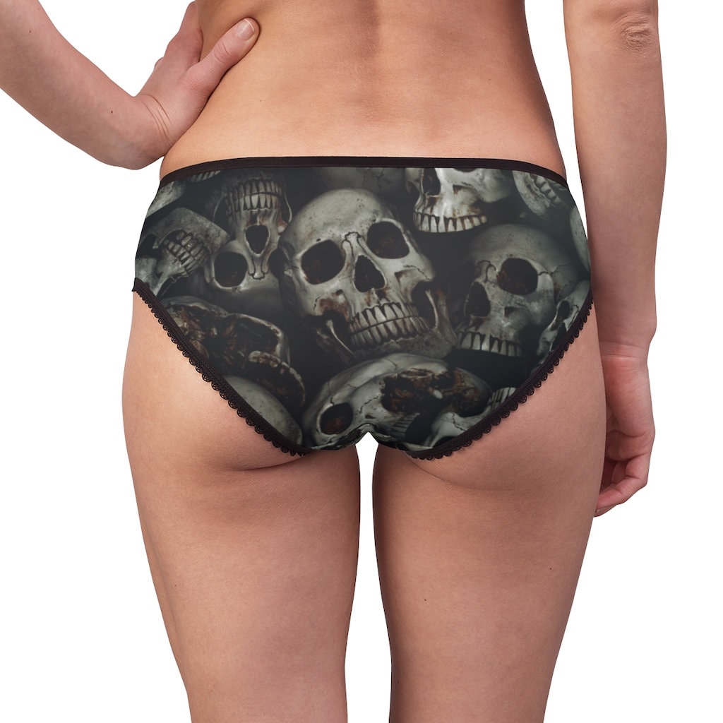 Skeletons in the Coffin velvet bralette bra and panty lingerie set