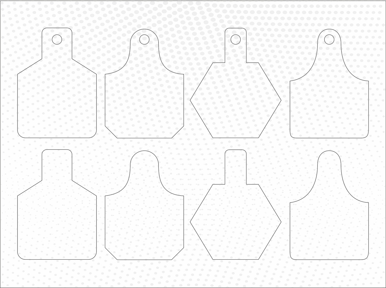 Cow Ear Tags. Svg Cut File. Cow Tags Svg Png Eps Pdf Etsy
